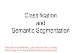 Classification and Semantic Segmentationyboykov/Courses/cs898/Lectures/lec5... · Semantic Segmentation Most slides are from Fei-Fei Li, Justin Johnson, Andrej Karpathy, SerenaYeung,
