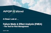 Failure Mode & Effect Analysis (FMEA) · 2020-06-03 · Agenda 1. Welcome 2. Webinar Instructions 3. Risk Management 4. Failure Mode and Effect Analysis • Design Failure Mode &