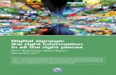 Digital signage: the right information in all the right …...ITU-T Technology Watch 2 > Digital signage: the right information in all the right places (November 2011) 2. Market, content