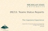 09/11: Teams Status Reports · 2019-09-16 · The Capstone Experience Team Accenture Status Report Presentation 2. Email Classification using Machine Learning [1 of 4] Status. Report.