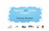 Regional AIR Quality Program Service Review...and WFN January 16, 2014 the Board approved a Service Establishment Bylaw Review Schedule (5 years) 2014- WFN signed AQ agreement 2016-All