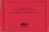 Trademark Registration Treaty - WIPO · Article 11: Effects of International Registration and of Recording of Later Designation (1) National Application Effect (2) National Registration