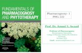 Pharmacognosy- 1 PHG 222 - psau.edu.sa...molecular weight alcohol. •In plants, waxes are generally found covering the external parts, like the epidermis of leaves and fruits, where