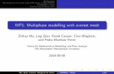 WP1: Multiphase modelling with overset mesh · WP1: Multiphase modelling with overset mesh ZhihuaMa,LingQian,DerekCauson,CliveMingham, andPedroMartínezFerrer Centre for Mathematical