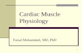 Cardiac Muscle Physiology - JU Medicine · Cardiac Muscle contraction Vs. Skeletal Muscle Sliding filament hypothesis No tetany (Long refractory period because of plateau) Fatty acids
