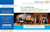 8 ANNUAL BEST OF TIMES WINE, BEER, FOOD and DESSERT TASTING · WINE, BEER, FOOD and DESSERT TASTING TAKE ACTION: THURSDAY, APRIL 28, 2016 Holiday Inn Boxborough 5:30pm-8:00pm All
