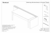Tethering Worksurfaces to Answer Beam - Amazon S3€¦ · 1" MINIMUM GAP to a height adjustable desk. 1. Inventory and stage all worksurfaces and tether brackets. 2. Attach tether