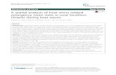 A spatial analysis of heat stress related emergency room ... · A spatial analysis of heat stress related emergency room visits in rural Southern ... A variety of heat stress indices