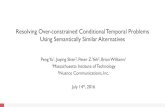 Resolving Over-constrained Conditional Temporal Problems ...people.csail.mit.edu/yupeng/public_files/seminars/IJCAI 2016_novide… · Visit Us At the Poster Session! Domain Relaxations