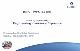 IMIA – WPG 61 (09) Mining Industry Engineering Insurance ...€¦ · IMIA – WPG 61 (09) Mining Industry Engineering Insurance Exposure Presented at 42nd IMIA Conference Istanbul,