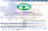United Nations Centre for Regional Development (UNCRD) Hanoi... · 3R International Scientific Conference on Material Cycles and Waste Management at Melia Hotel (Hanoi) ... Welcome