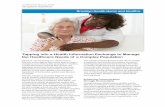 Tapping into a Health Information Exchange to Manage the ... · Patricia, with a history of diabetes, heart failure, and schizophrenia, obtains all behavioral, medical, and social