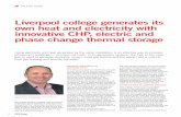 Liverpool college generates its own heat and electricity ... · the various cells during battery charging Tesvolt battery storage system with a capacity of 134kWh and an output of