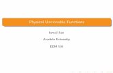 Physical Unclonable Functions - eskisehir.edu.treem.eskisehir.edu.tr/isan/EEM530/icerik/puf_101.pdf · 2018-04-27 · What is PUF? PUF as a Function Let x= 2n, y= 2m where x denotes