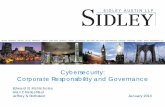 Cybersecurity: Corporate Responsibility and Governance/media/files/experience/cybersecurity... · Cybersecurity: Corporate Responsibility and Governance Edward R. McNicholas Alan