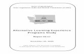 Alternative Learning Experience Programs Studyleg.wa.gov/jlarc/AuditAndStudyReports/Documents/05-17.pdf · 2014-11-04 · Overview ALTERNATIVE LEARNING EXPERIENCE PROGRAMS STUDY REPORT