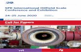 SPE International Oilfield Scale Conference and Exhibition · • Subsea application, deepwater experiences, and cold-climate applications • Economics Submit your paper proposal