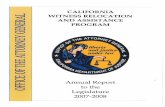 CALIFORNIA WITNESS RELOCATION AND …...The 532 new cases provided relocation services for 596 witnesses and 868 family members who testified against 981 defendants. Of these new cases,