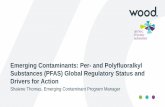 Emerging Contaminants: Per- and Polyfluoralkyl Substances ... · US Water Criteria 13 Wood. 2017 Concentration (ug/L, ppb) PFOA PFOS USEPA 0.07 0.07 1 0.4*** 0.4*** 2 Alaska (AK)*