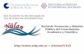 nulan.mdp.edu.ar :: @NulanFCEyS - Nülan. Portal de ...nulan.mdp.edu.ar/2207/1/benseny.2013.pdf · Portal de Promoción y Difusión ... Universidad Nacional de Mar del Plata. Grupo