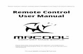 MRCOOL Remote Control User Manual DML vrv ENG 02 00 …pdf.lowes.com/operatingguides/1002724160_oper.pdf · temperatura interior en 1°F, incrementa hasta 30°C. Pulse este botón