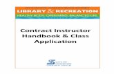 Contract Instructor Handbook & Class Applicationstocktongov.com/files/Contract_Instructor_Handbook...1 | P a g e Contract Instructor Handbook & Class Proposal Form City of Stockton