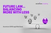 FUTURE LAW … BALANCING MORE WITH LESS · their thoughts and perspectives on the challenges and opportunities facing their function. 2 LegalRiskStudy Future Law Balancing More with