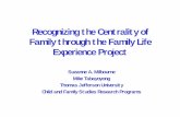 Recognizing the Centrality of Family through the Family ...jeffline.tju.edu/cfsrp/pdfs/Recognizing the Centrality of Family DEC 2002.pdfFamily Life Experience • Spend a total of