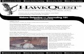 Nature Detective — Journaling 101 - HawkQuest · 2018-06-08 · Nature journaling and art has played an important role in history by inspiring interest in wild living places and