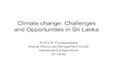Climate change: Challenges and Opportunities in Sri Lanka · Annual avearge maximum (Nuwara Eliya) y = -0.0025x + 20.222 R2 = 0.0084 19 19.4 19.8 20.2 20.6 21 1962 1964 1966 1968