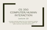 CS 350 COMPUTER/HUMAN INTERACTIONuenics.evansville.edu/~hwang/s18-courses/cs350/lecture19-design-production.pdf–Design iterations –Intermediate design –Detailed design –Wireframes