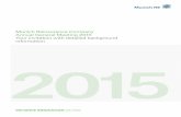Munich Reinsurance Company Annual General …...Your invitation 3 Annual General Meeting 2015 Agenda 1a) Submission o f the report of the Supervisory Board, the corporate governance