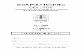 SIGA POLYTECHNIC COLLEGE · 3 Paste Stamp Size Photo SIGA POLYTECHNIC COLLEGE Approved by AICTE - F. No. 43-44 / TTD / 2003 / SRO / 1691 dated 12th Feb 2004 Affiliated to the State