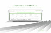 Dexcom CLARITY - Diabetes Educators Calgary€¦ · The web-based Dexcom CLARITY ® software is intended for use by both home users and healthcare professionals to assist people with