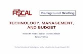 TECHNOLOGY, MANAGEMENT, AND BUDGET 10-11.pdfHouse Fiscal Agency: January 2011 10 DTMB Appropriations Department Services: $224,482,000 Gross – 73.0% IDG, 13.6% state restricted,