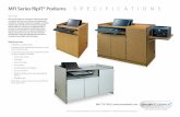 MFI Series flipIT® Podiums SPECIFICATIONS · storage for essential media and supplies, a central location for controls and an ergonomic presen-tation platform. Featuring our patented