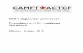 RMFT Supervisor Certification Procedures and Competences ... Guidebook.pdf · Competency based supervision Competency-based supervision is a leading form of clinical supervision in