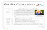 Big Sky Rotary News - Microsoft...Big Sky Rotary News July 2017 Page 2 The Bozeman Noon Rotary Club is “talking the talk” and “walking the walk.” With “Service Above Self”