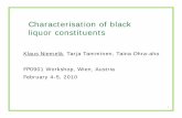 Characterisation of black liquor constituentsweb.abo.fi/fak/tkf/spk/costfp0901/Vienna_2010/2_07... · 0,5 1,0 1,5 2,0 2,5 3,0 Sulphur, % R160 H30 LS160 H3000 HA180 H350 R160 H1000