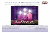 Our Lady of Humility Parish · 2016-12-17 · Our Lady Of Humility’s Food Pantry Is in need of Canned Beef Stew, Canned Chili, Canned Spaghe/Ravioli, and Individual Small Boxes