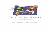 Last revised 10/28/2019 - Wild West Relay · Last revised 10/28/2019 4 INTRODUCTION & RELAY OVERVIEW The Civil War Relay Handbook is your guide to all aspects of the event. Please