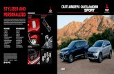 STYLIZED AND PERSONALIZED GENUINE ...STYLIZED AND PERSONALIZED OUTLANDER • Cargo Mat • Cargo Net • Cargo Cover • Cargo Tray • Floor Mats, All Weather • Hood Protector •