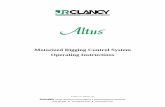 Motorized Rigging Control System Operating … Clancy_Wenger/misc_docs...Altus Motorized Rigging Control System – Operation Manual Page 3 Design, Manufacture and Installation of
