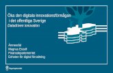 Öka den digitala innovationsförmågan i det offentliga Sverige · 2020-02-05 · 3. Ökad digital innovationsförmåga Förbättrad matchning mellan utbud och efterfrågan på offentliga