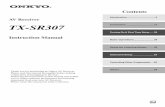 AV Receiver Connection 13 TX-SR307 Turning On & First Time ...En AV Receiver TX-SR307 Instruction Manual Thank you for purchasing an Onkyo AV Receiver. Please read this manual thoroughly