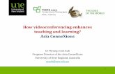 How videoconferencing enhances teaching and learning? Asia … library... · How videoconferencing enhances teaching and learning? Asia ConneXions . Dr Myung-sook Auh . Program Director