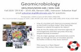 geomicrobio class intro - University of Colorado Boulder · Geomicrobiology GEOL/ENVS/MCDB 4185 / GEOL 5185 Fall 2019: T/R 9:30 –10:45 AM, Benson 1B81, Instructor: Sebastian Kopf