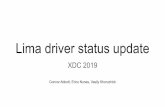 Lima driver status update - Indico · XDC 2019 Connor Abbott, Erico Nunes, Vasily Khoruzhick. Overview Lima is an open source graphics driver which supports Mali 400/450 embedded