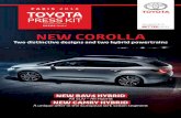 PRESS KIT - media.toyota.fr · PRESS KIT PARIS 2018 PRESS ONLY NEW COROLLA Two distinctive designs and two hybrid powertrains NEW RAV4 HYBRID All SUV – All Hybrid NEW CAMRY HYBRID