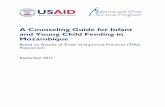 A Counseling Guide for Infant and Young Child Feeding in ... · A Counseling Guide for Infant and Young Child Feeding in Mozambique 3 Age Group: Birth through 5 Months Ideal feeding